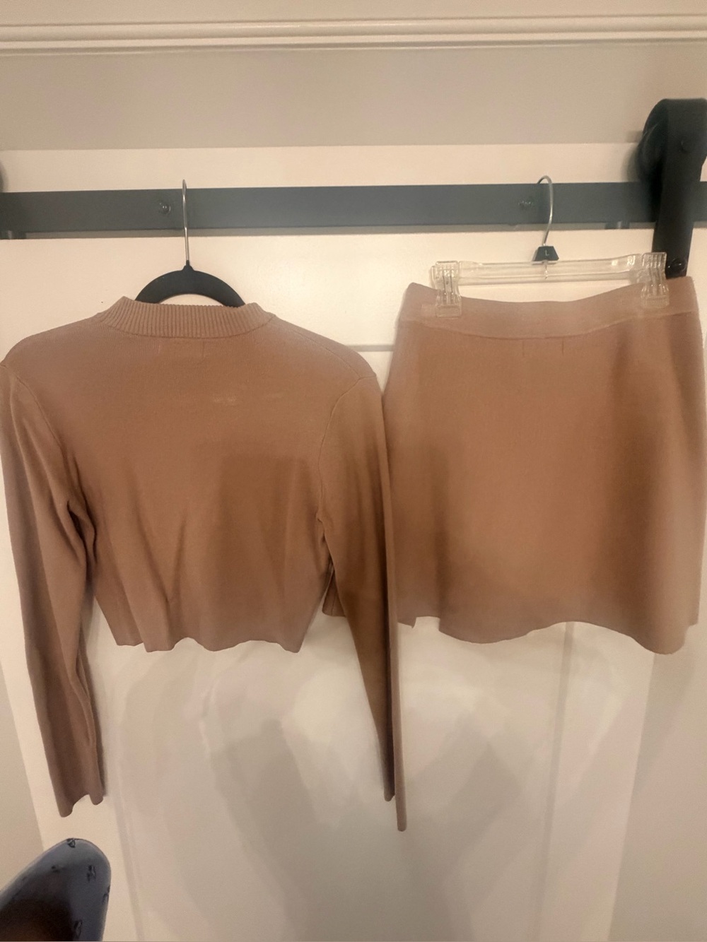 MARBLE Taupe Mini Skirt - Neutral Brown
